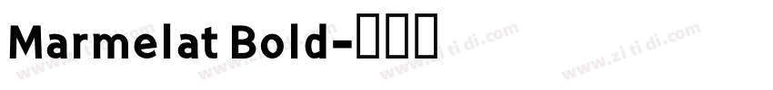 Marmelat Bold字体转换